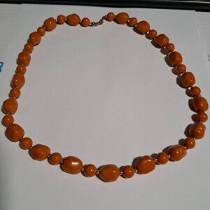 orange necklace
